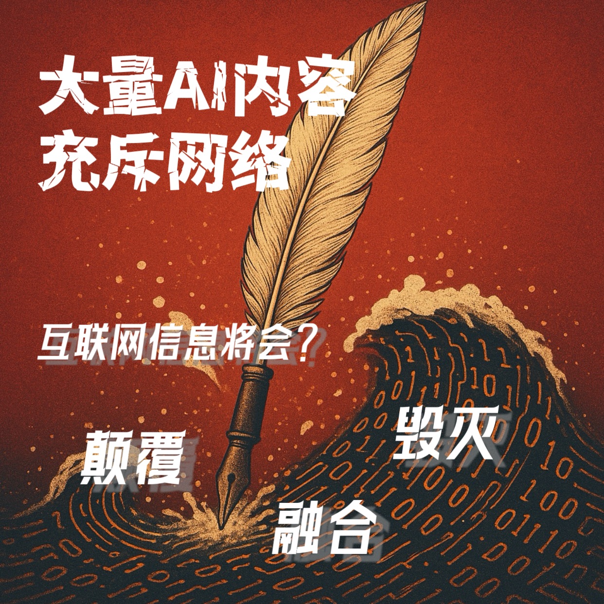 大量AI内容充斥网络｜互联网信息的颠覆、融合还是毁灭？