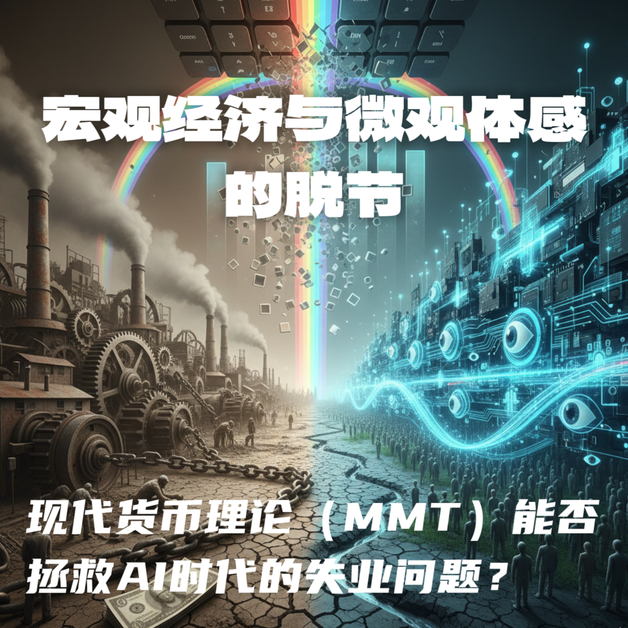 宏观经济与微观体感的脱节｜现代货币理论（MMT）能否拯救 AI 时代的失业问题？